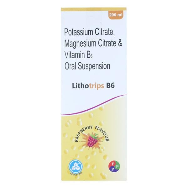 LITHOTRIPS B6 Raspberry Flavour Sugar Free Oral Suspension 200ml