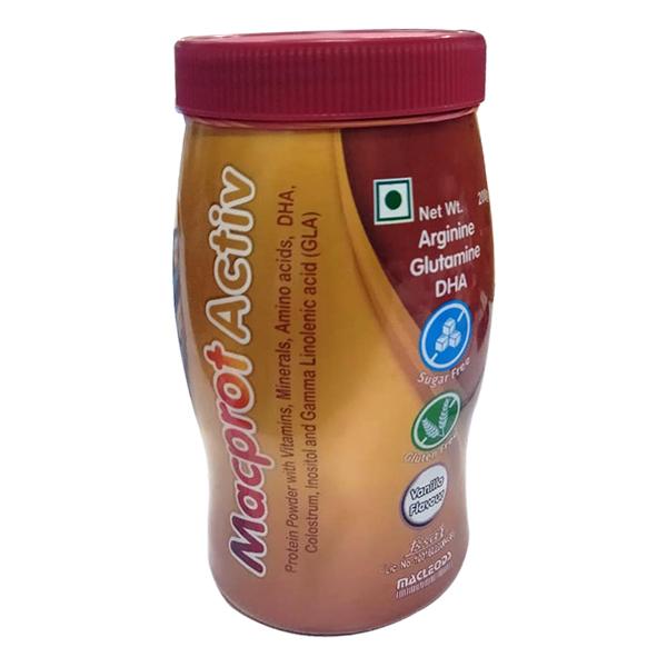 Macprot Activ Sugar Free Gluten Free Vanilla Flavour Powder 200gm