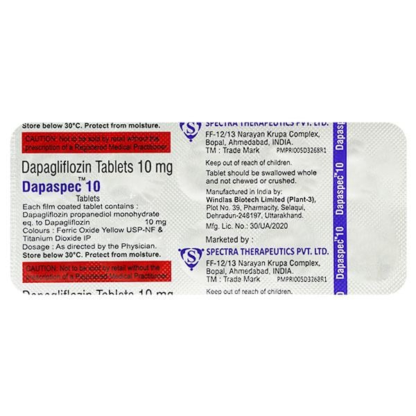 DAPASPEC 10 Tablet 10's
