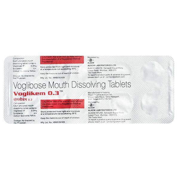 Voglikem 0.3mg Tablet 10'S