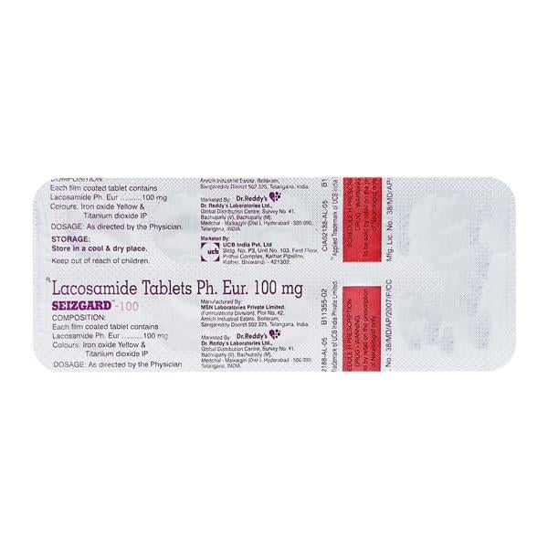 Seizgard 100mg Tablet 10'S