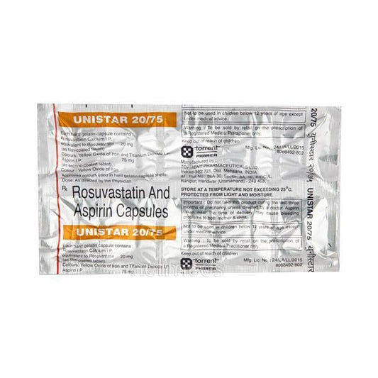 Unistar 20/75mg Capsule 10'S