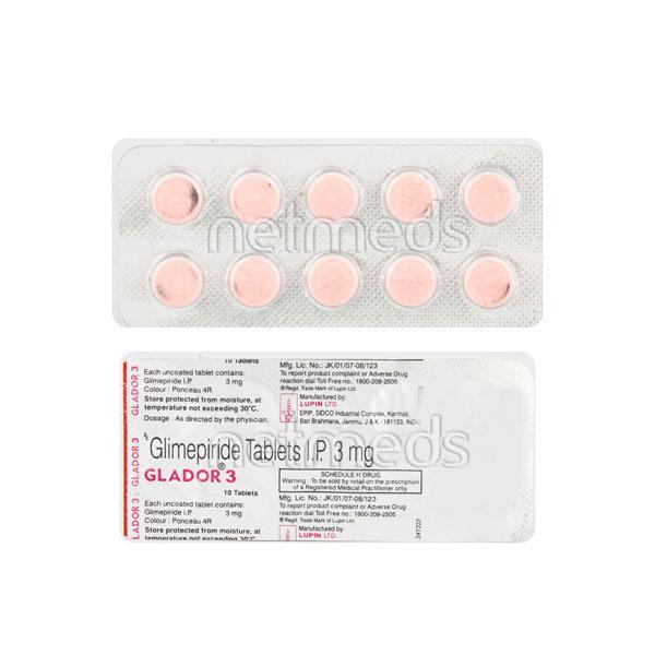 Glador 3mg Tablet 10'S