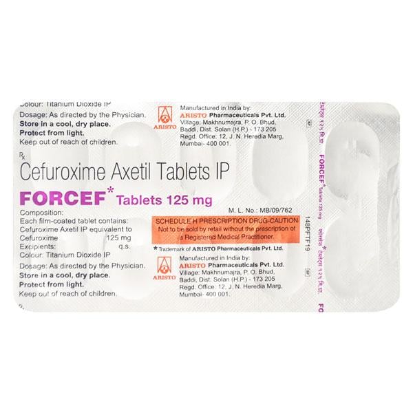 Forcef 125mg Tablet 10'S