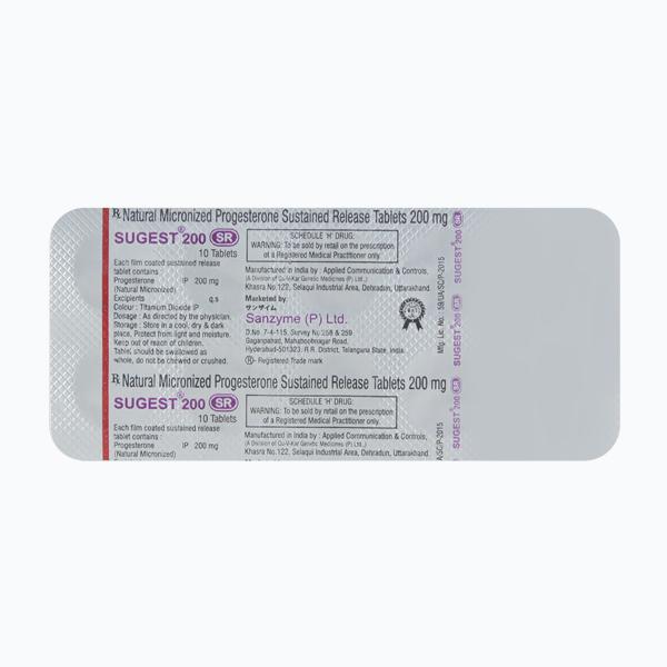 Sugest SR 200mg Tablet 10'S
