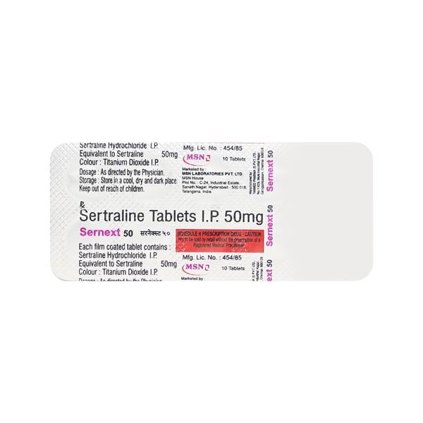 SERNEXT 50mg Tablet 10's
