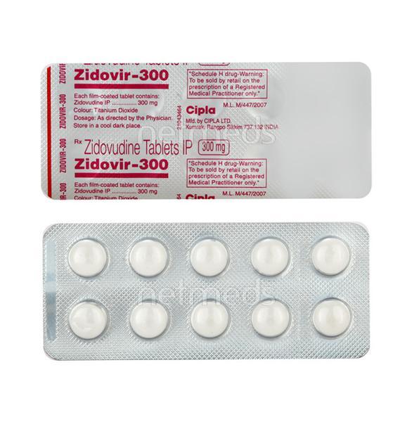 Zidovir 300mg Tablet 10'S