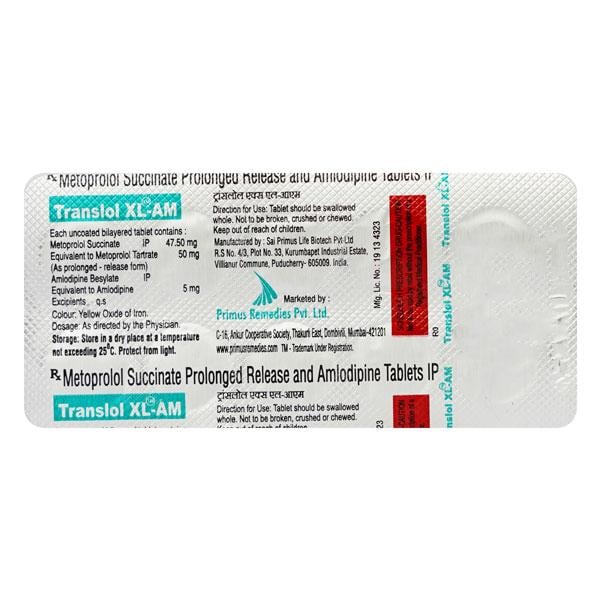 Translol XL AM Tablet 10'S