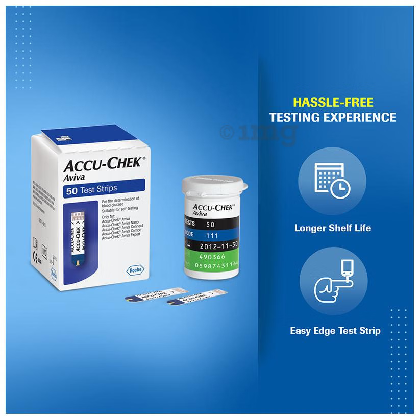 Accu-Chek Aviva Test Strip (Only Strips)