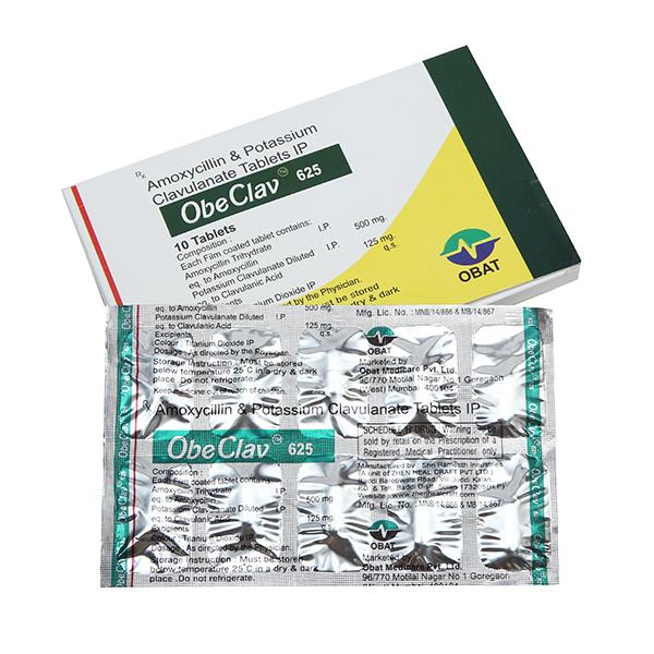 OBECLAV 625 Tablet 10's