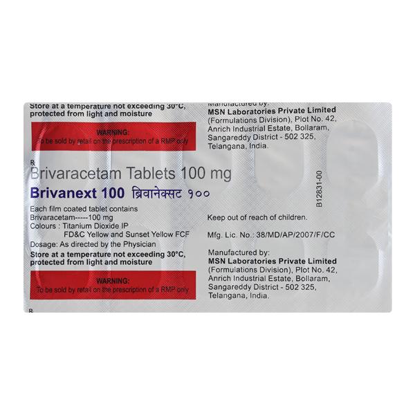 BRIVANEXT 100 Tablet 10's