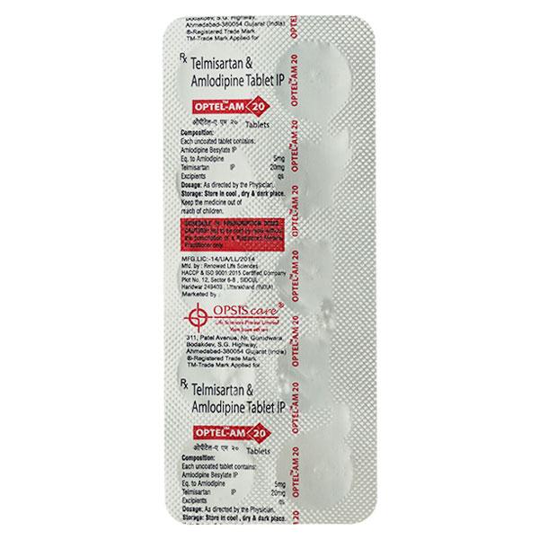 OPTEL AM 20mg Tablet 10's