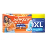 Whisper Choice Wings Sanitary Pads XL 18 Count