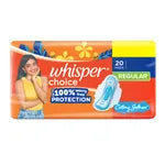 Whisper Choice Wings Sanitary Pads Regular 20 Count