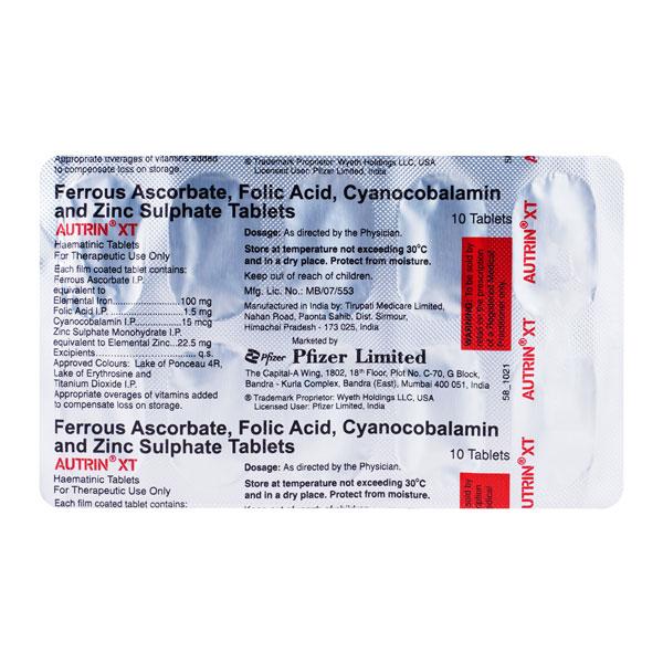 Autrin XT Tablet 10'S