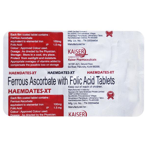 Haemdates Xt Tablet 10's