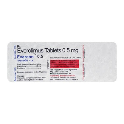 EVERCON 0.5mg Tablet 10's