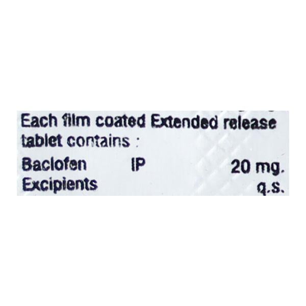 BACLOSPAS XL 20 Tablet 10's