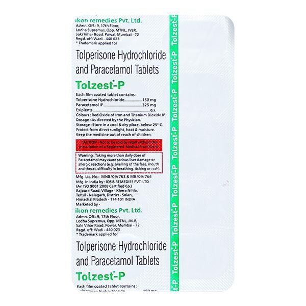 TOLZEST P Tablet 10's