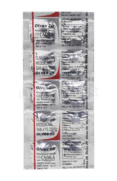 Olvas 20mg Tablet 10'S