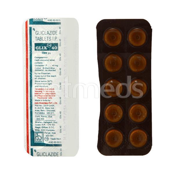 Glix 40mg Tablet 10'S