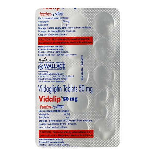 VIDALIP 50 Tablet 15's