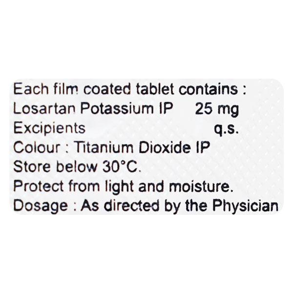 LOSACAR 25mg Tablet 15's