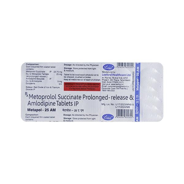 METAPOL AM 25 Tablet 10's