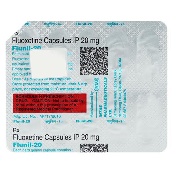 Flunil 20mg Capsule 10'S