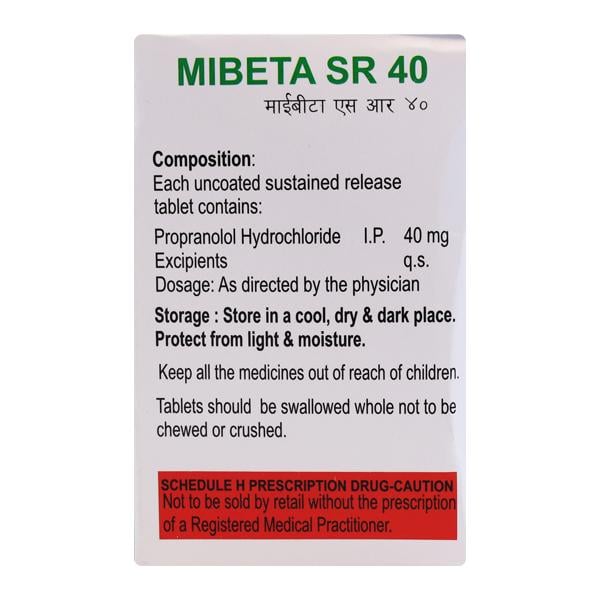 MIBETA SR 40 Tablet 15's