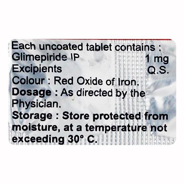 GLIMEFINE 1 Tablet 10's