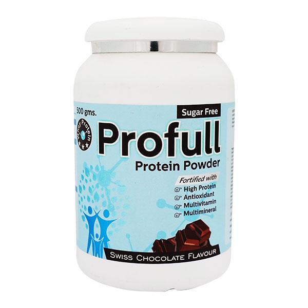 PROFULL SUGAR FREE SWISS CHOCOLATE FLAVOUR PROTEIN Powder 500gm