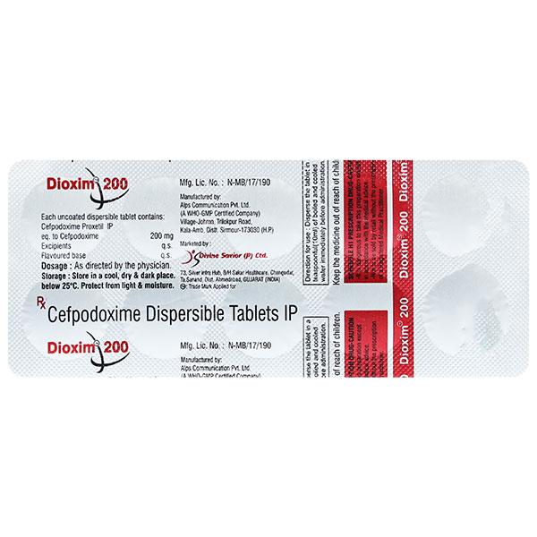 DIOXIM 200 Tablet 10's