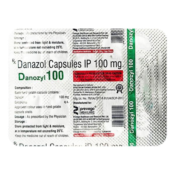 DANOZYL 100 Capsule 10's