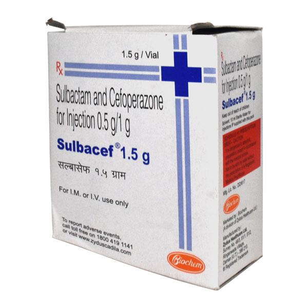 Sulbacef 1.5gm Injection 1's