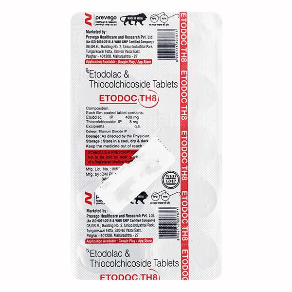 ETODOC TH 8 Tablet 10's