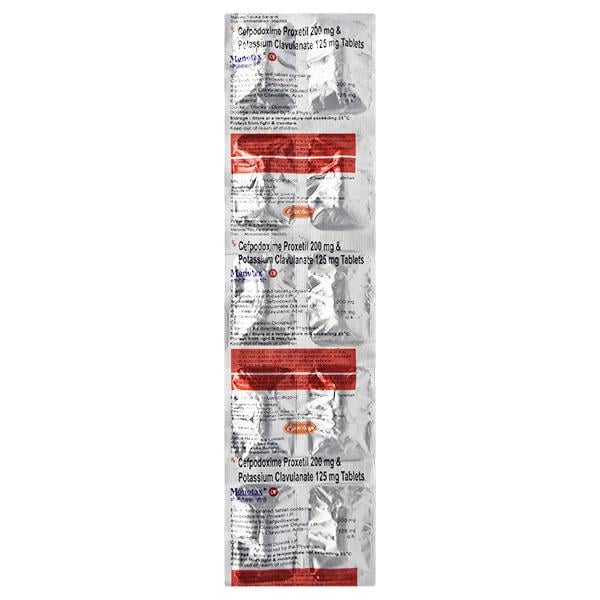 Monotax CV 200/125mg Tablet 10'S