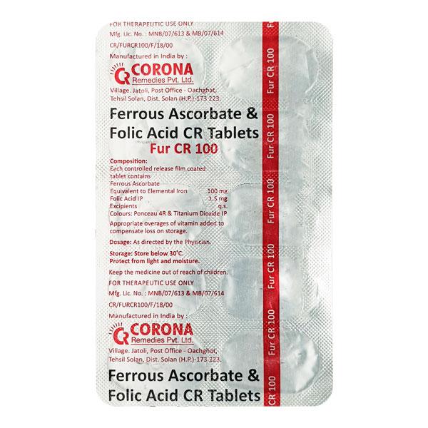 FUR CR 100mg Tablet 10'S
