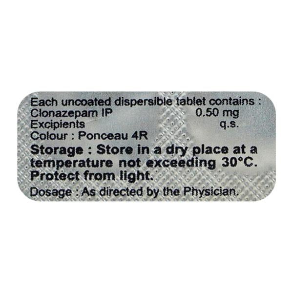 Clonafit MD 0.50mg Tablet 10'S