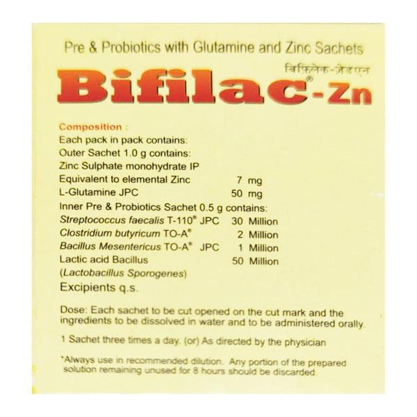 Bifilac ZN Delicious Pineapple Flavour 1gm Powder 15'S