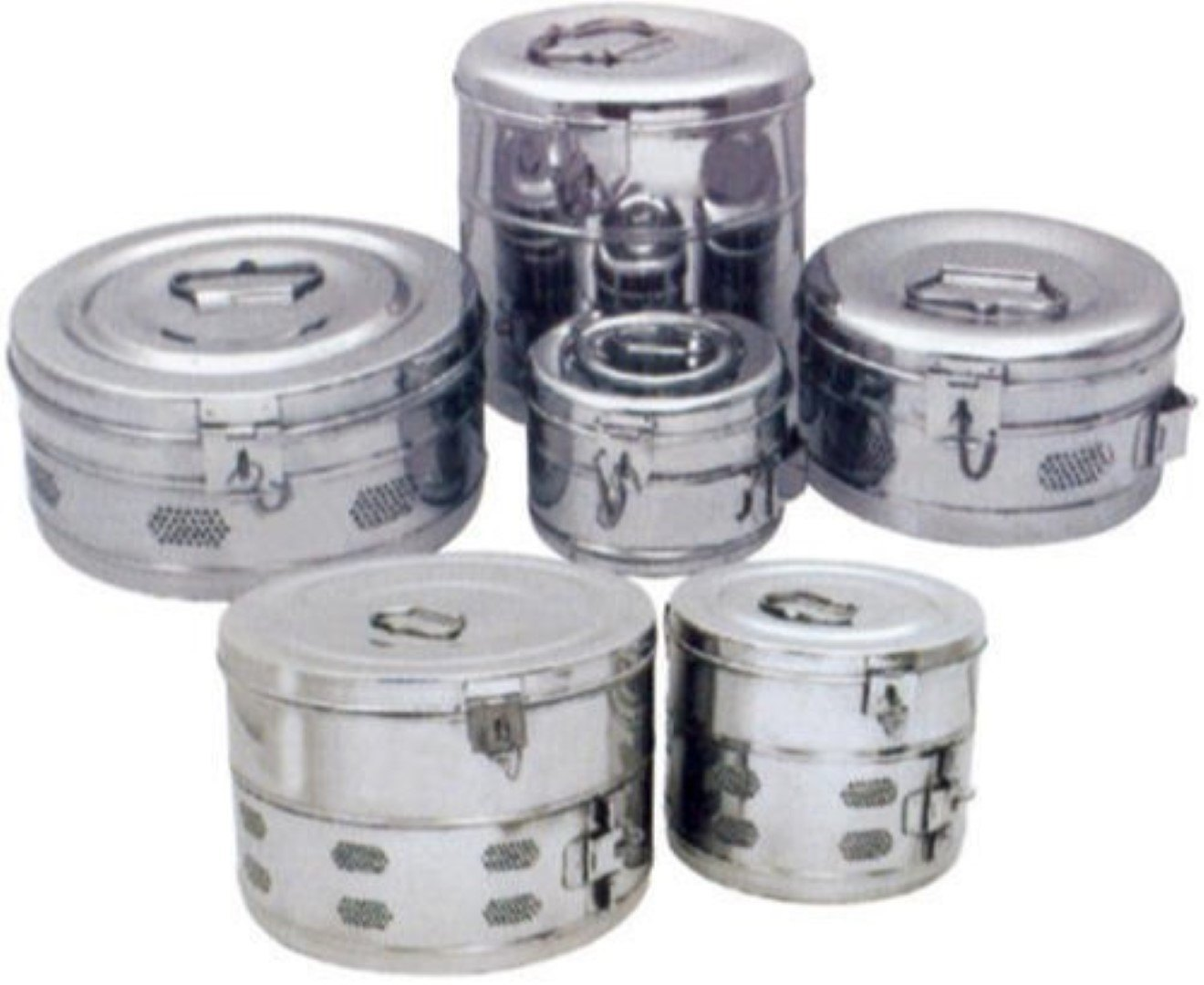 Vaishanav Surgicals Dressing Drum Stainless Steel Seamless
