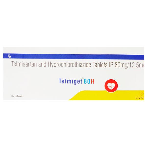 TELMIGET H 80 Tablet 10's