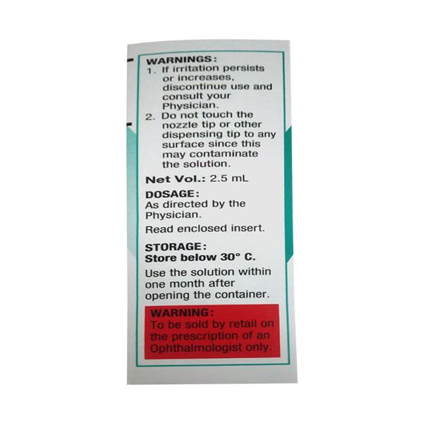 TRAVATAN Ophthalmic Solution 2.5ml