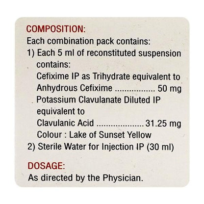 Zifi CV 50mg Dry Syrup 30ml