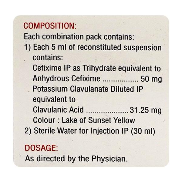 Zifi CV 50mg Dry Syrup 30ml