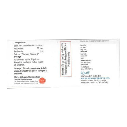 FEBUXOT 80mg Tablet 10's