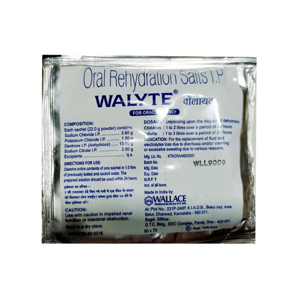 WALYTE ORS LEMON FLAVOUR Sachet 22gm