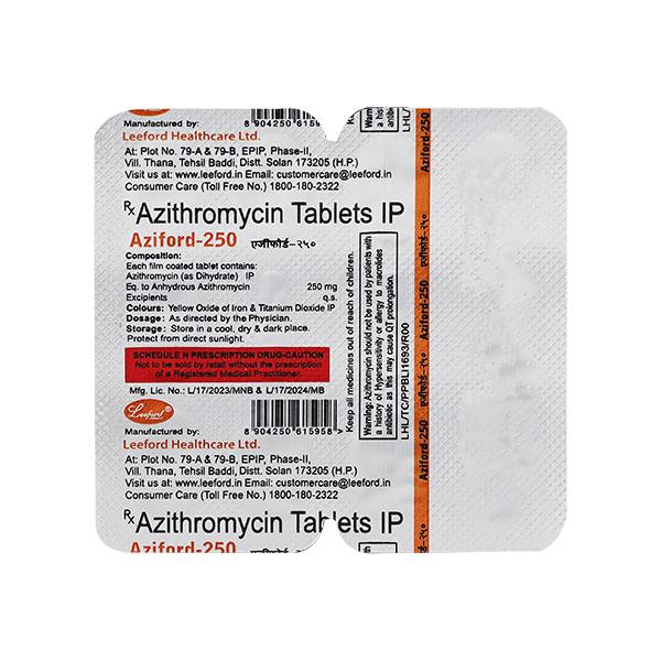 AZIFORD 250 Tablet 10's