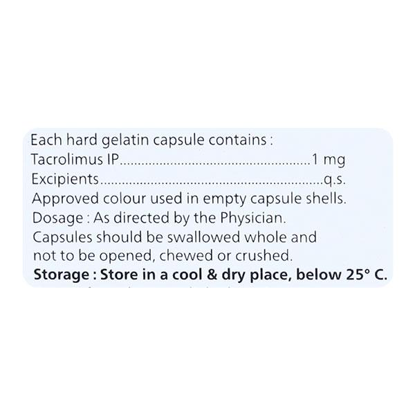 TACROMIST 1mg Capsule 10's