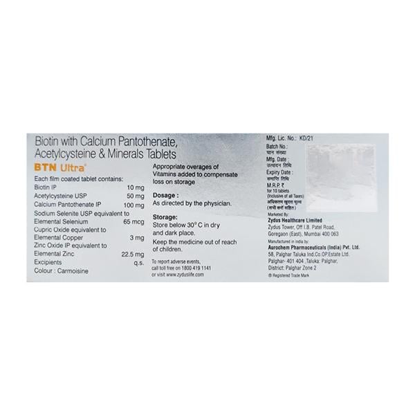 BTN Ultra Tablet 10'S